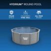 Piscina desmontable redonda de acero Hydrium™ 3,66 m x 1,22 m