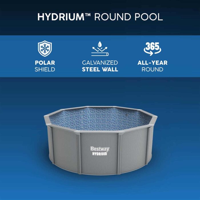 Piscina desmontable redonda de acero Hydrium™ 3,66 m x 1,22 m