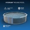 Piscina desmontable redonda acero Hydrium™ 4,57m x 1,22 m