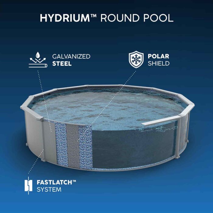 Piscina desmontable redonda acero Hydrium™ 4,57m x 1,22 m