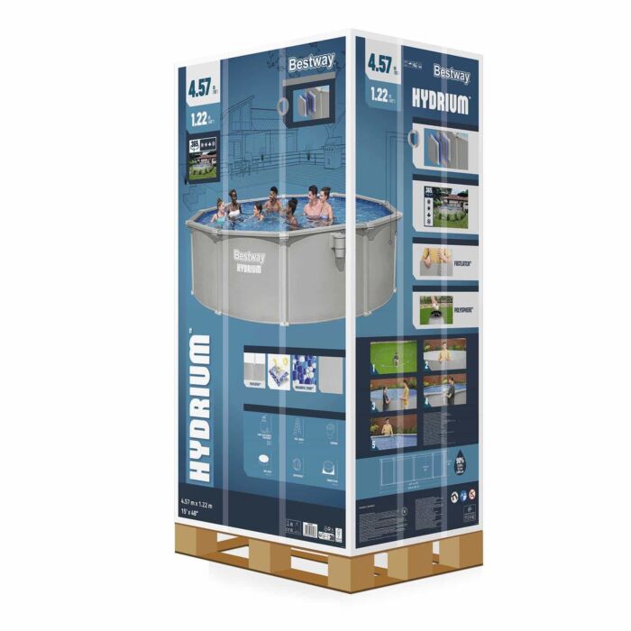 Piscina desmontable redonda acero Hydrium™ 4,57m x 1,22 m
