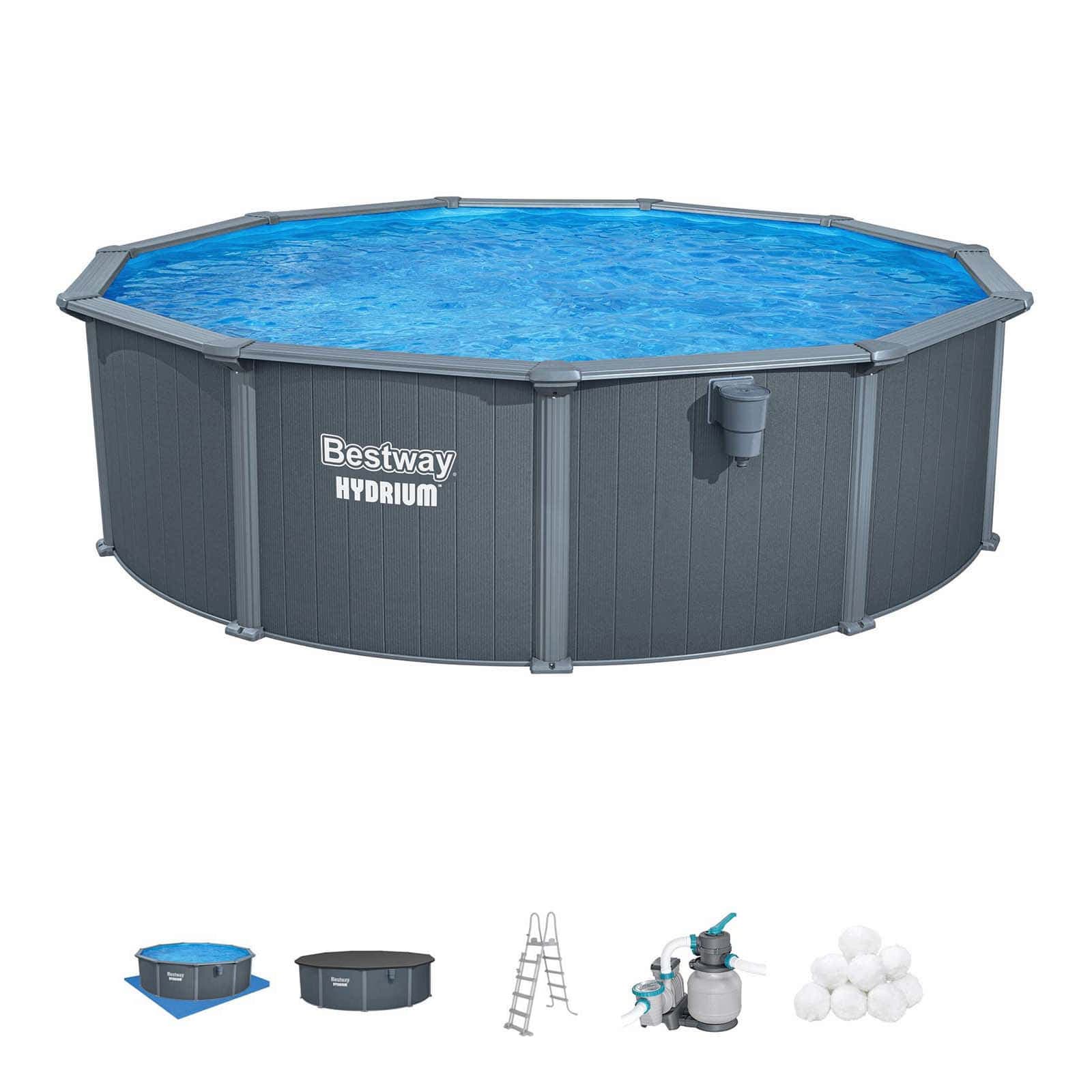 Piscina desmontable redonda acero Hydrium 4,88m x 1,32m