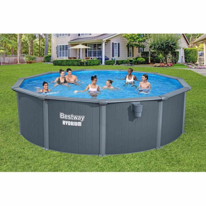 Piscina desmontable redonda acero Hydrium 4,88m x 1,32m