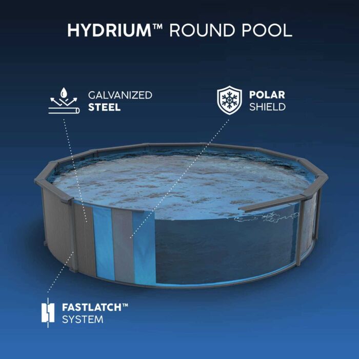 Piscina desmontable redonda acero Hydrium 4,88m x 1,32m