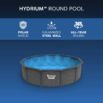 Piscina desmontable redonda acero Hydrium 5,49 m x 1,32 m