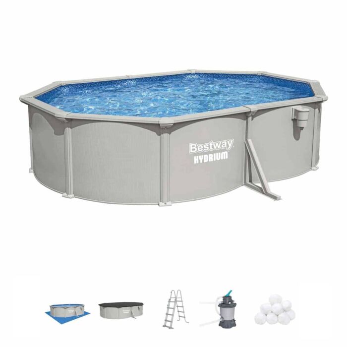 Piscina desmontable ovalada acero Hydrium 5,00m x 3,66m x 1,22m