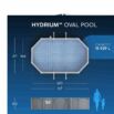 Piscina desmontable ovalada acero Hydrium 6,10m x 3,66 m x 1,22 m