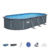 Piscina desmontable ovalada acero Hydrium 7,32m x 3,66m x 1,32m