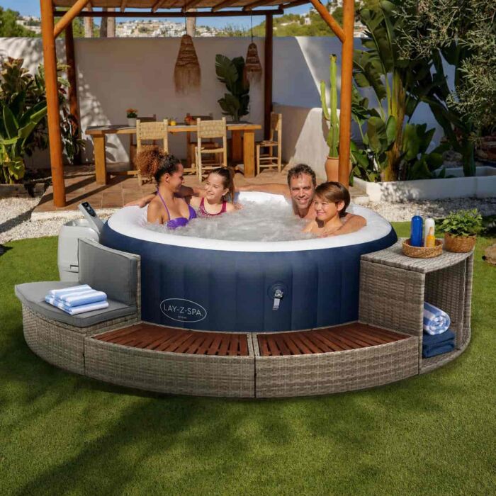 Pack Spa 2-4 pers. Lay-Z-Spa Miami con HALF SURROUND 180