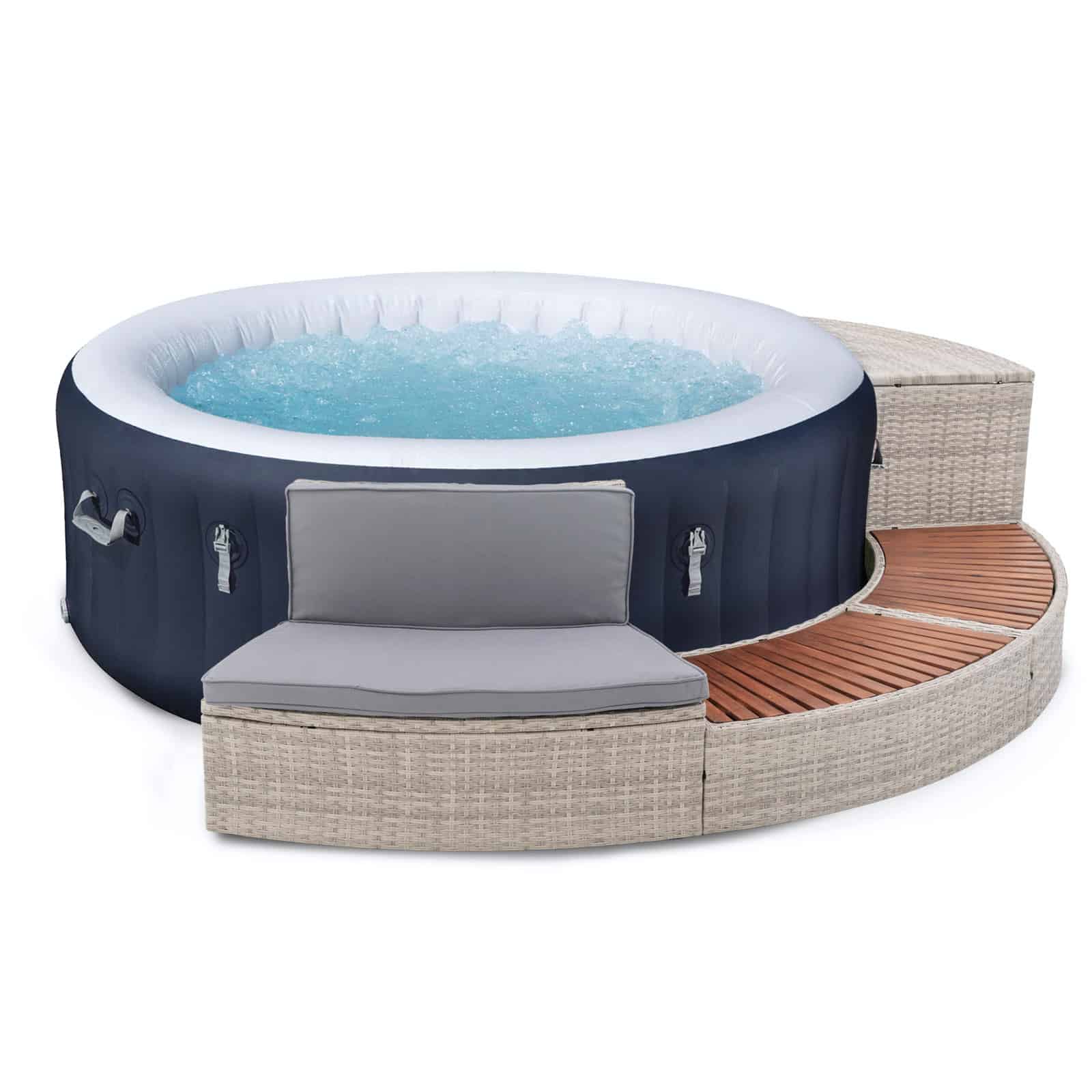 Pack Spa 2-4 pers. Lay-Z-Spa Miami con HALF SURROUND 180