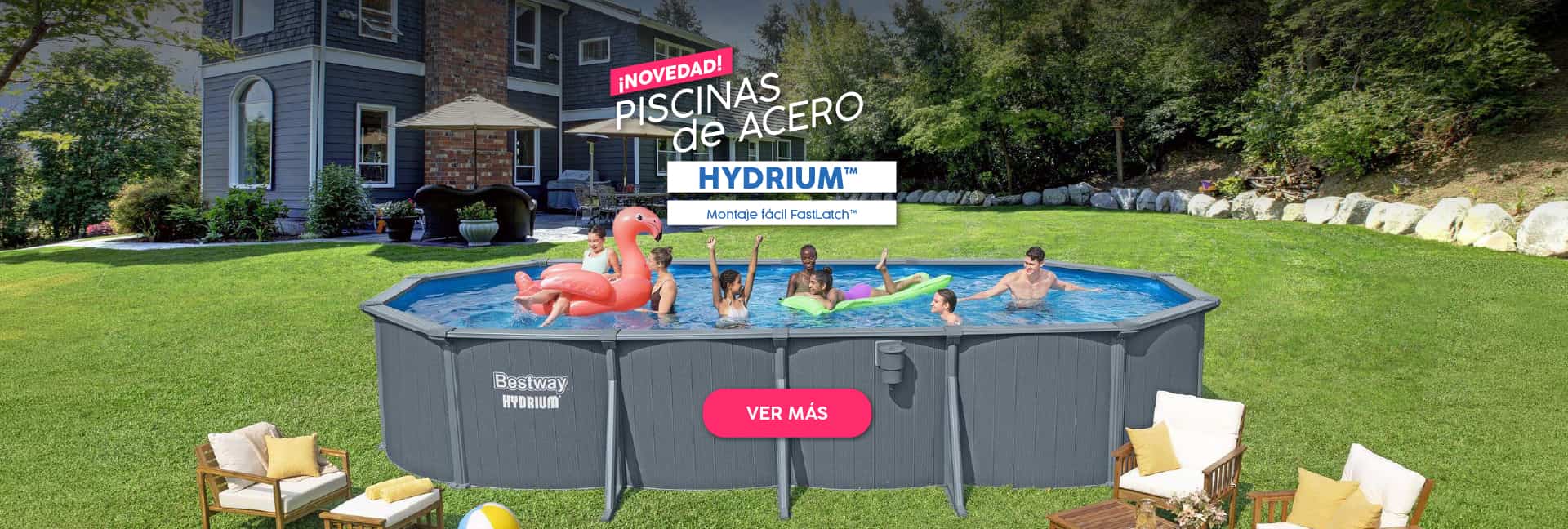 Novedad, piscinas de acero