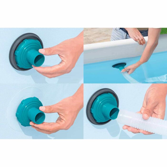 Recogehojas blanco de superficie para piscina Flowclear